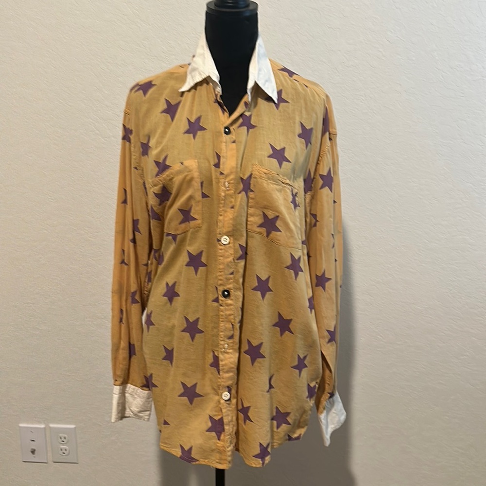 Magnolia Pearl Boyfriend Shirt, EUC